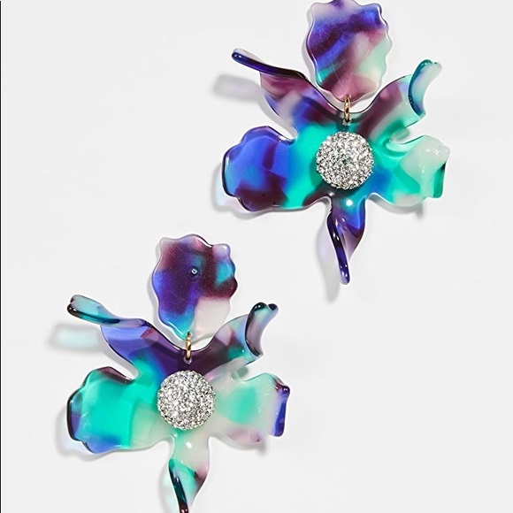 Lele Sadoughi Jewelry - NWT Lele Sadoughi crystal lily earrings